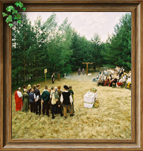 Heidnische Hochzeit mit Zeremonie und Programm