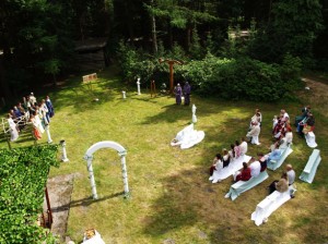 Geschmückter Festplatz Geschmückter Festplatz