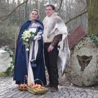 Brautpaar vor der Zeremonie