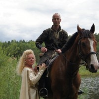 Edler Ritter mit Braut