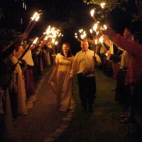 Flammenspalier
