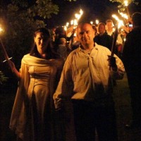 Flammenspalier
